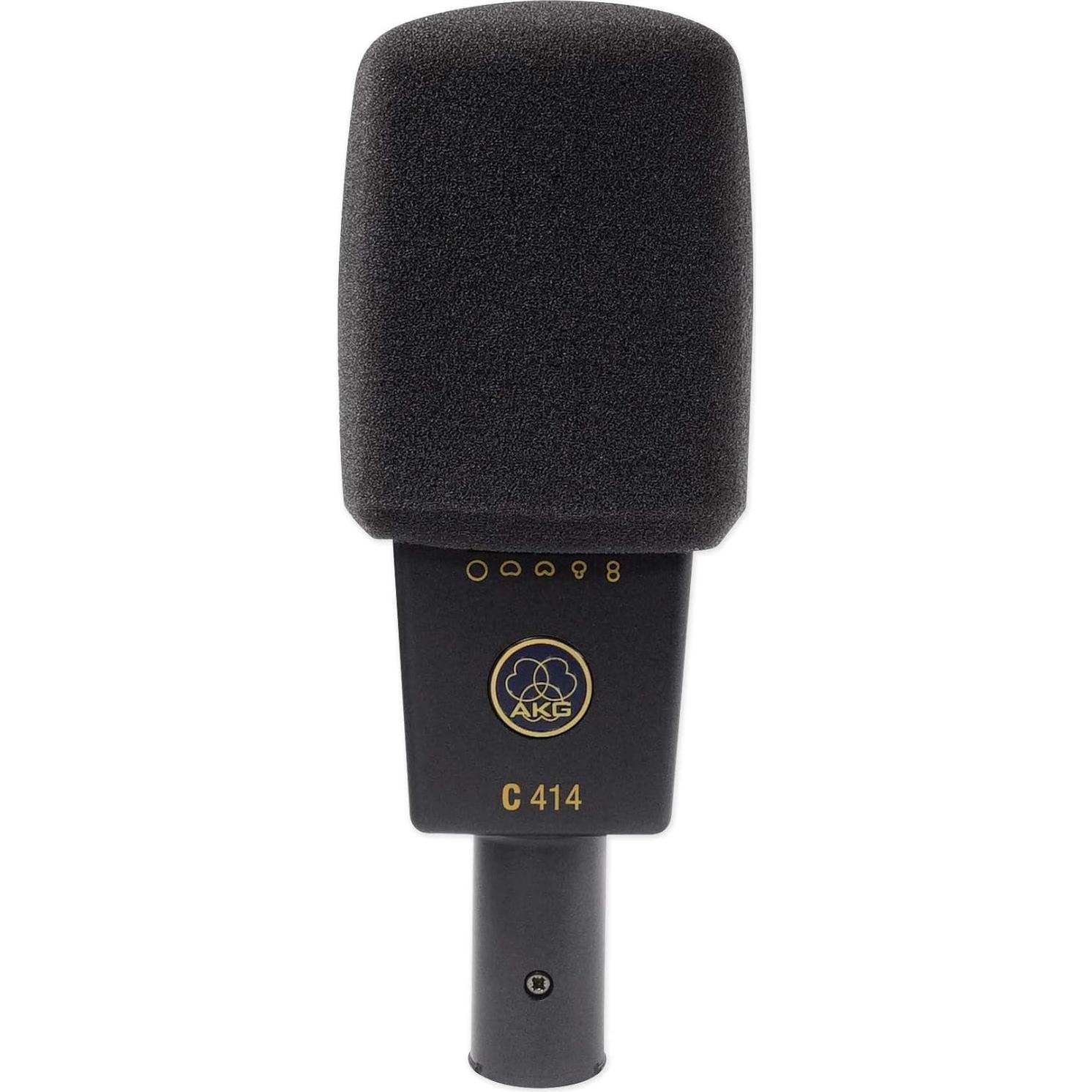Micrófono de condensador AKG C414 XLII + Brazo de boom Audio Technica