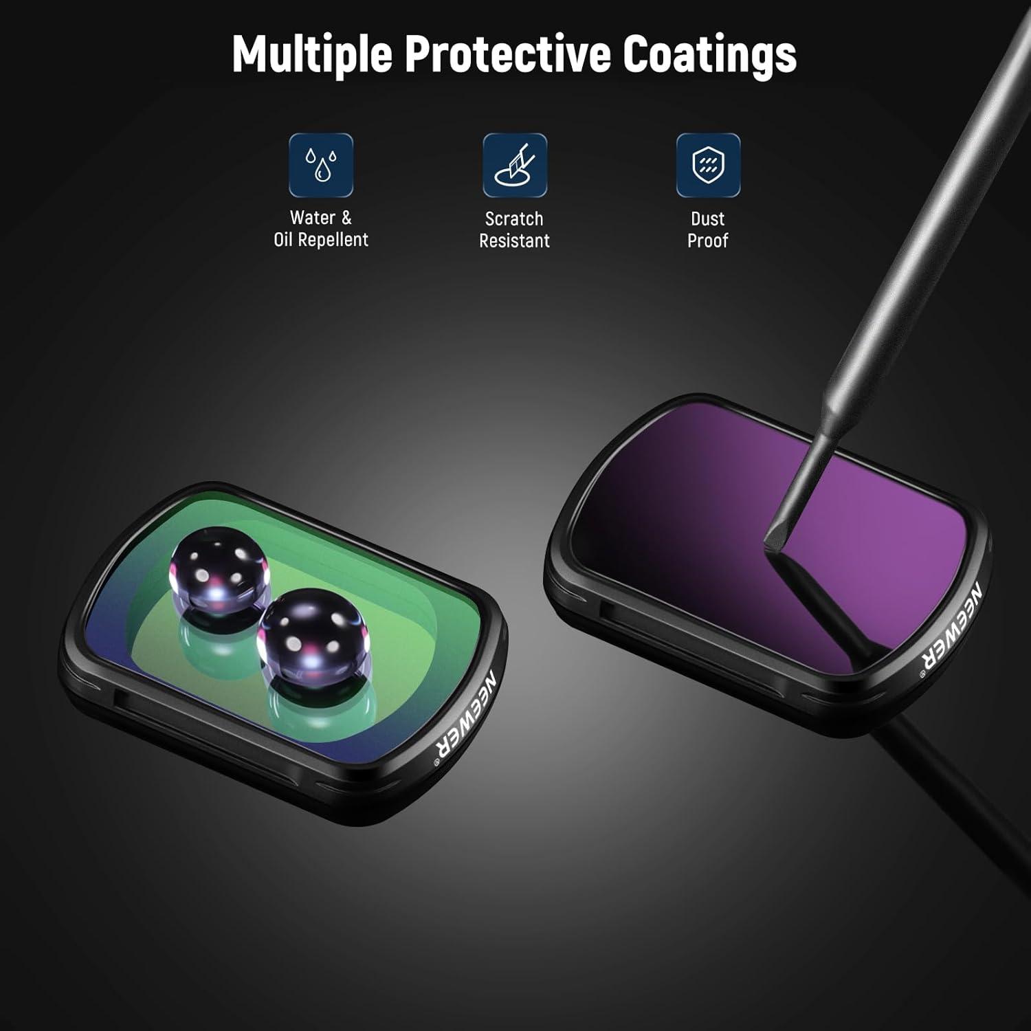 Kit de Filtros ND Magnéticos y Lente Gran Angular NEEWER para DJI OSMO Pocket 3