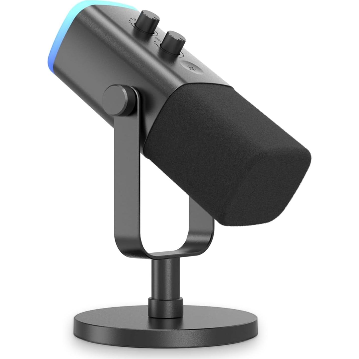 AM8 Pop Filter, Windscreen Compatible with FIFINE AM8 Microphone Replacement Flocked Protector Black Cover