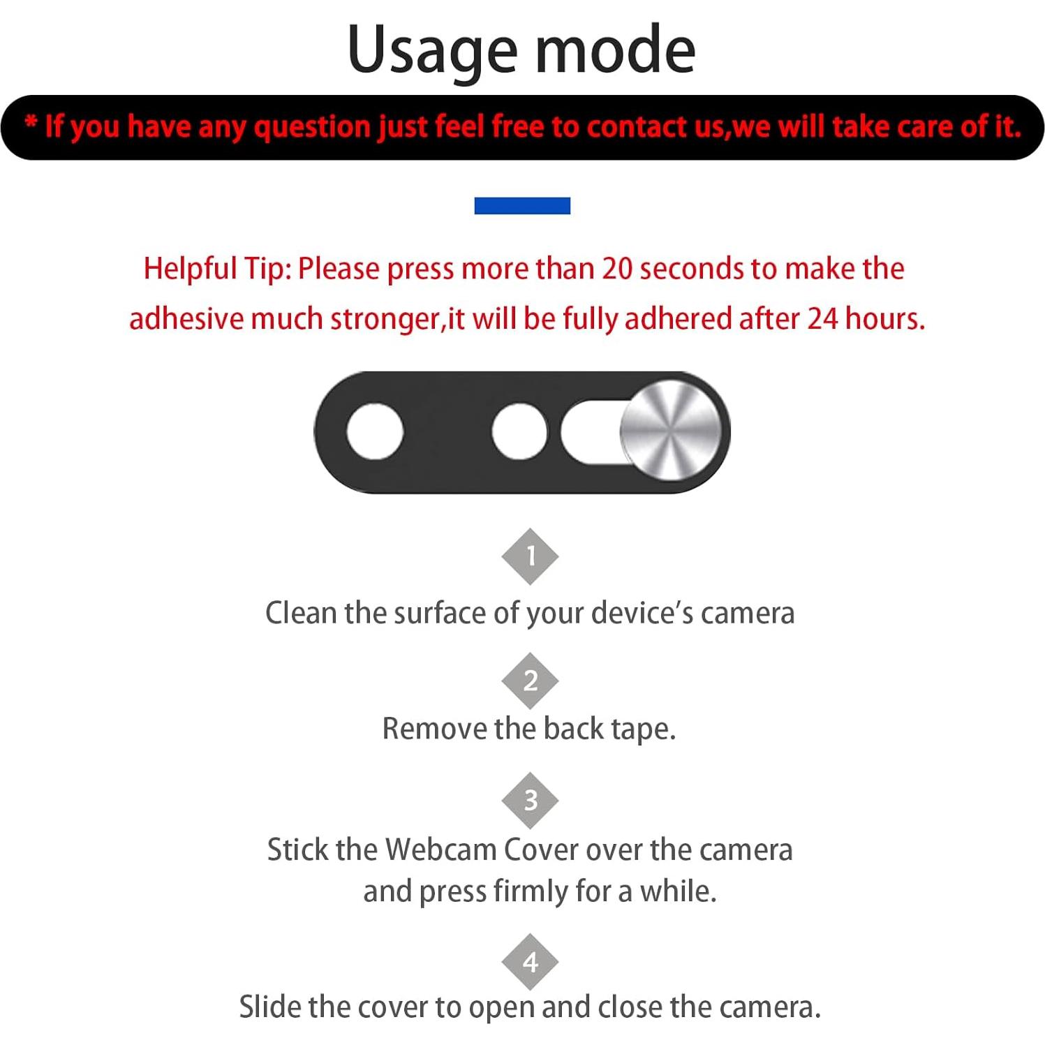 Cubierta de Webcam EYSOFT para iPhone 14/15 - Paquete de 2
