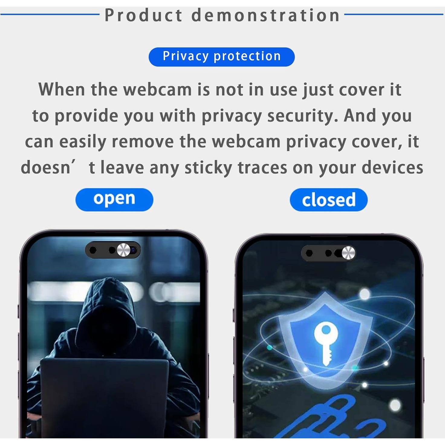 Cubierta de Webcam EYSOFT para iPhone 14/15 - Paquete de 2