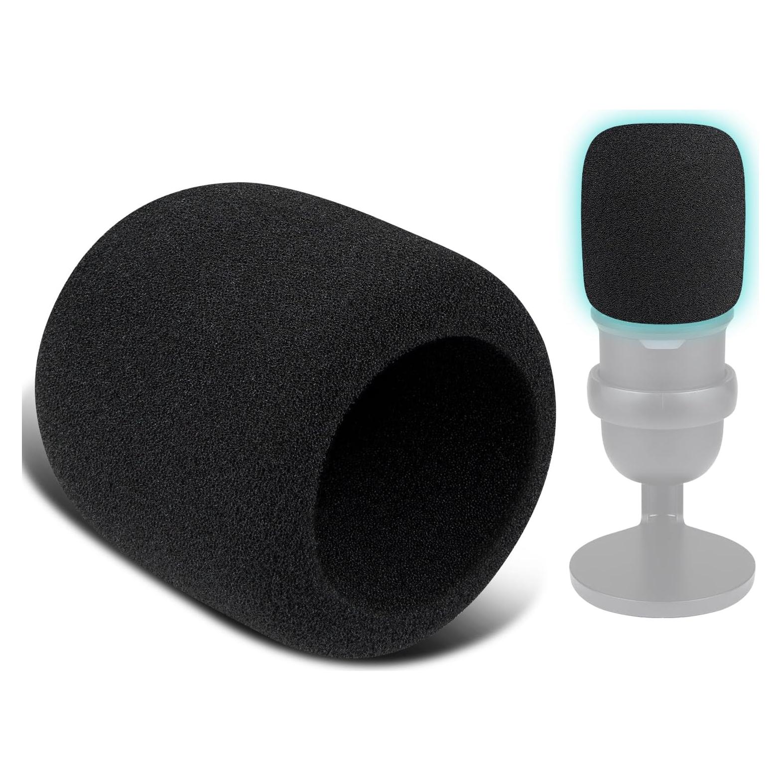 Filtros Pop para Micrófonos SOULWIT - 2 Pcs, Espuma Negra