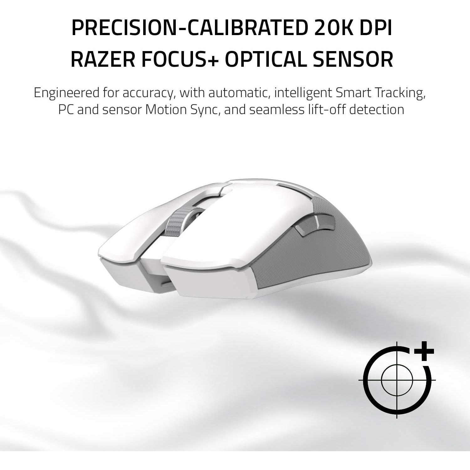 Razer Viper Ultimate Ratón Inalámbrico 20K DPI Blanco