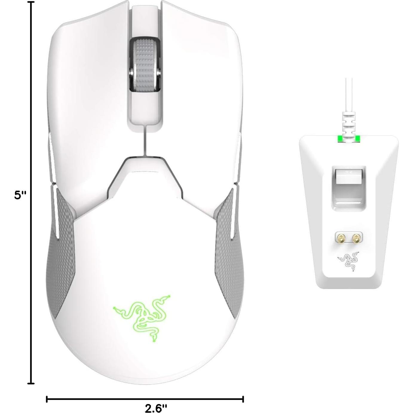 Razer Viper Ultimate Ratón Inalámbrico 20K DPI Blanco