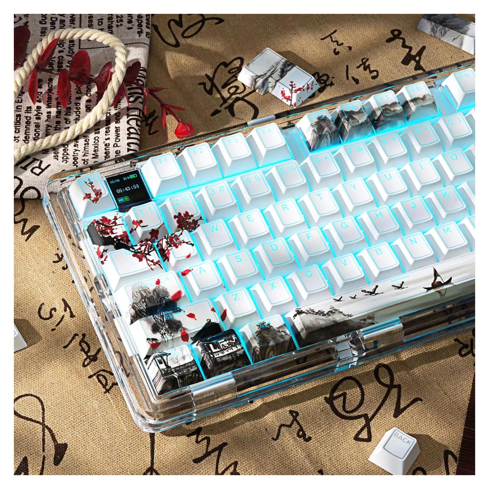 Juego de Teclas PBT Brillantes Sumgsn 142 Teclas Cherry MX