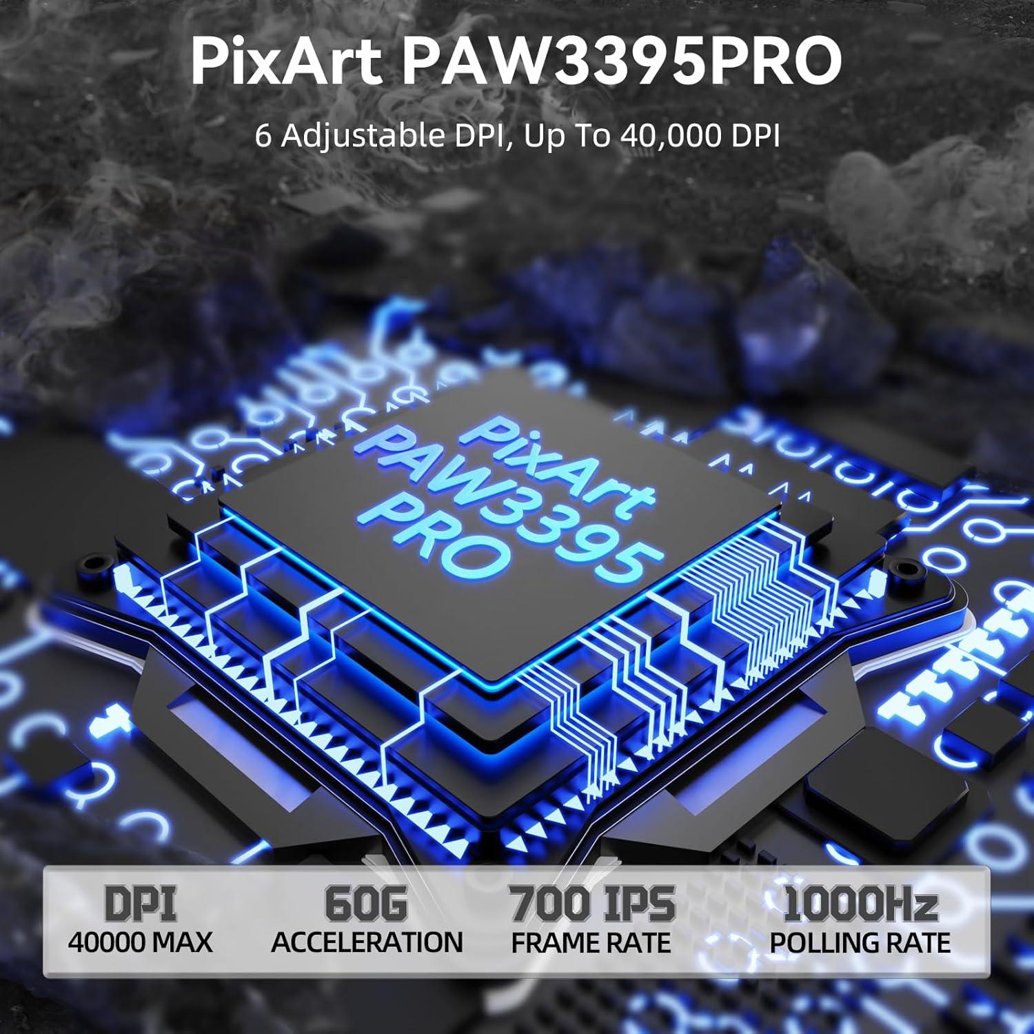 Ratón Gaming Inalámbrico MAMBASNAKE M3 Ultra-Ligero 39g