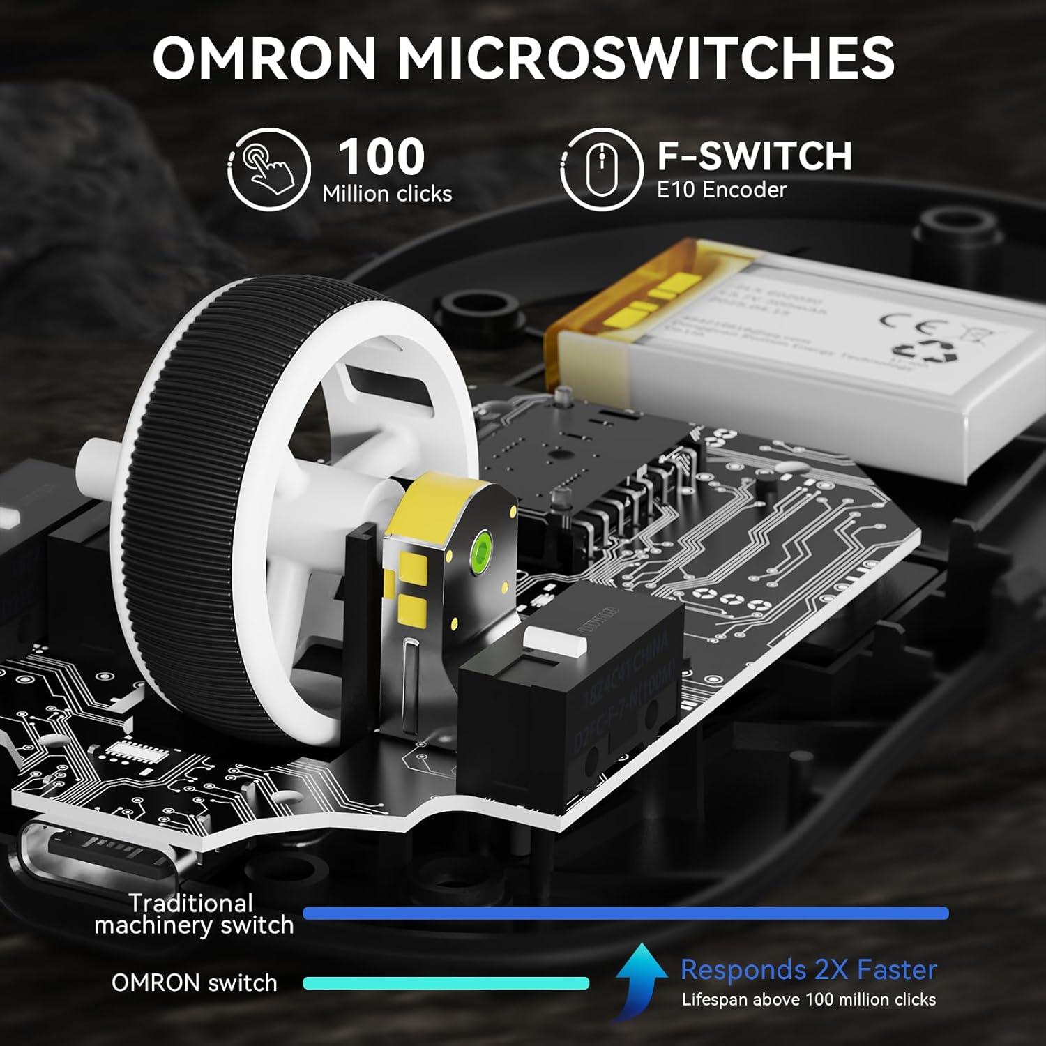 Ratón Gaming Inalámbrico MAMBASNAKE M3 Ultra-Ligero 39g