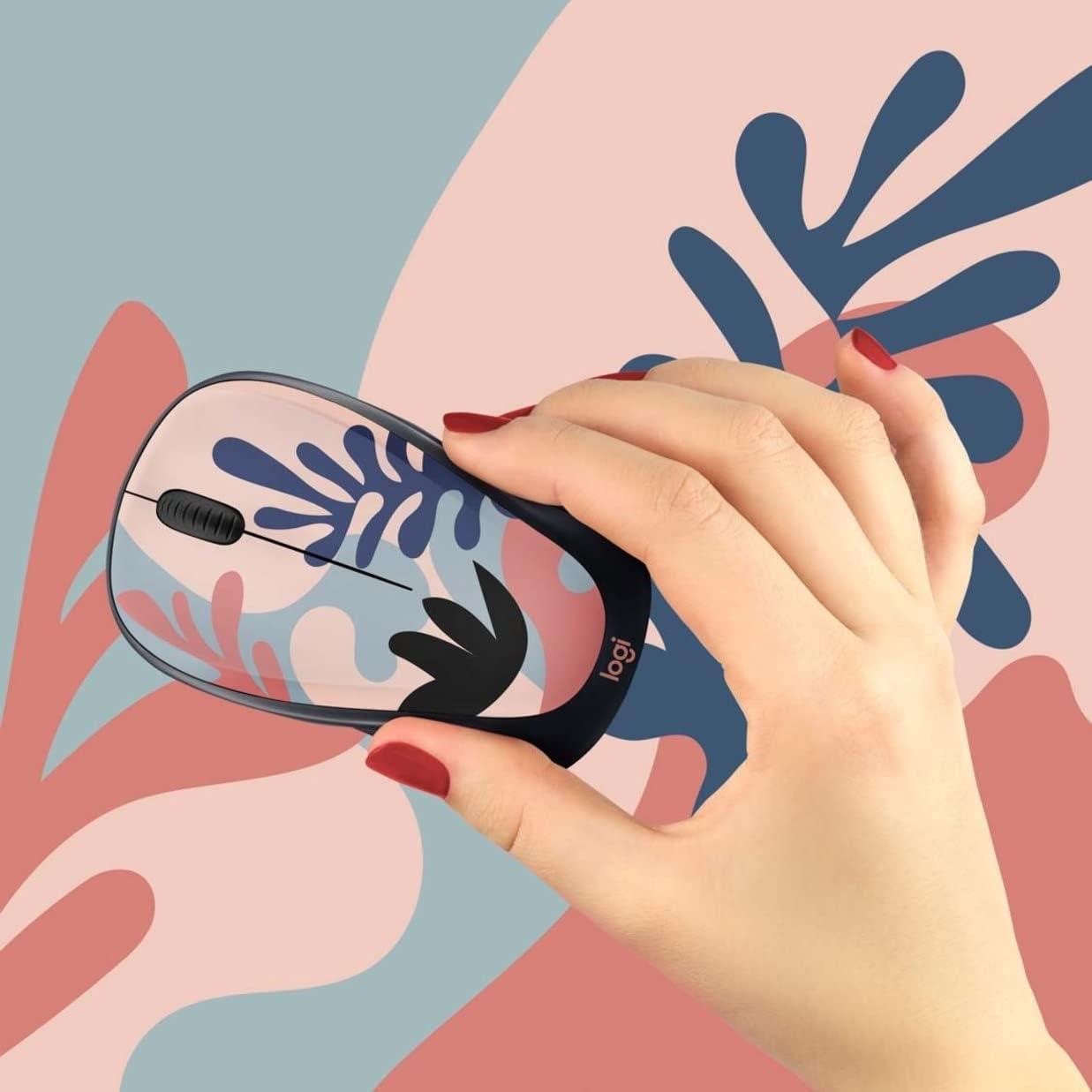 Ratón Inalámbrico Logitech Colección de Diseño Coral