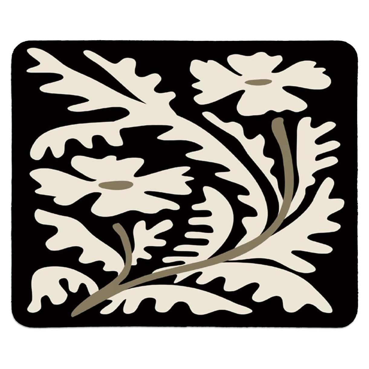 Alfombrilla de Ratón QIYUHOY Vintage Floral 24x20 cm