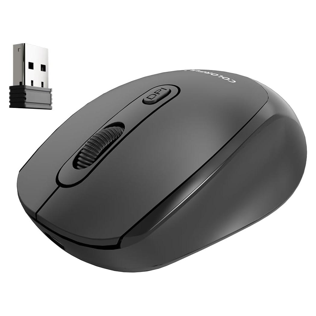 Mouse Inalámbrico Recargable COLORIDO para Chromebook y PC