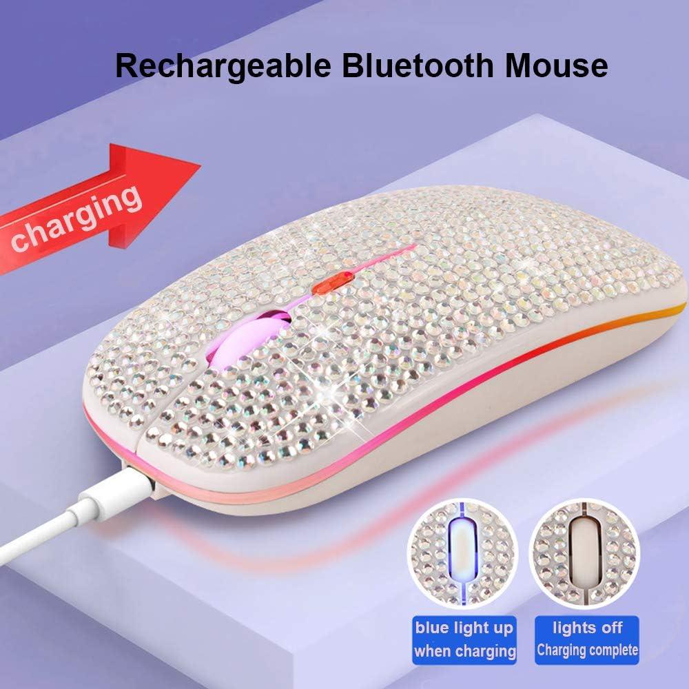 Ratón Inalámbrico Bluetooth Attoe AUB08S391WXL Blanco Recargable