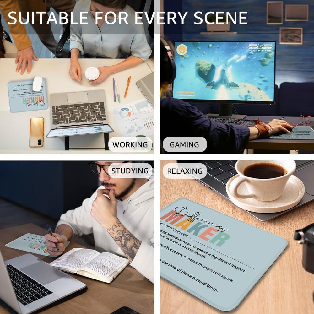 Alfombrilla de Ratón Antideslizante THEBESTU 26x21cm Multicolor