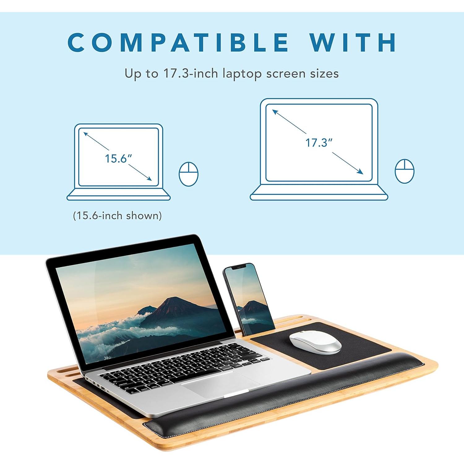 Tablero de Regazo de Bambú LapGear Pro 17.3" Natural