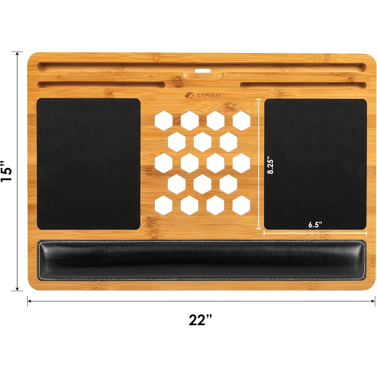 Tablero de Regazo de Bambú LapGear Pro 17.3" Natural