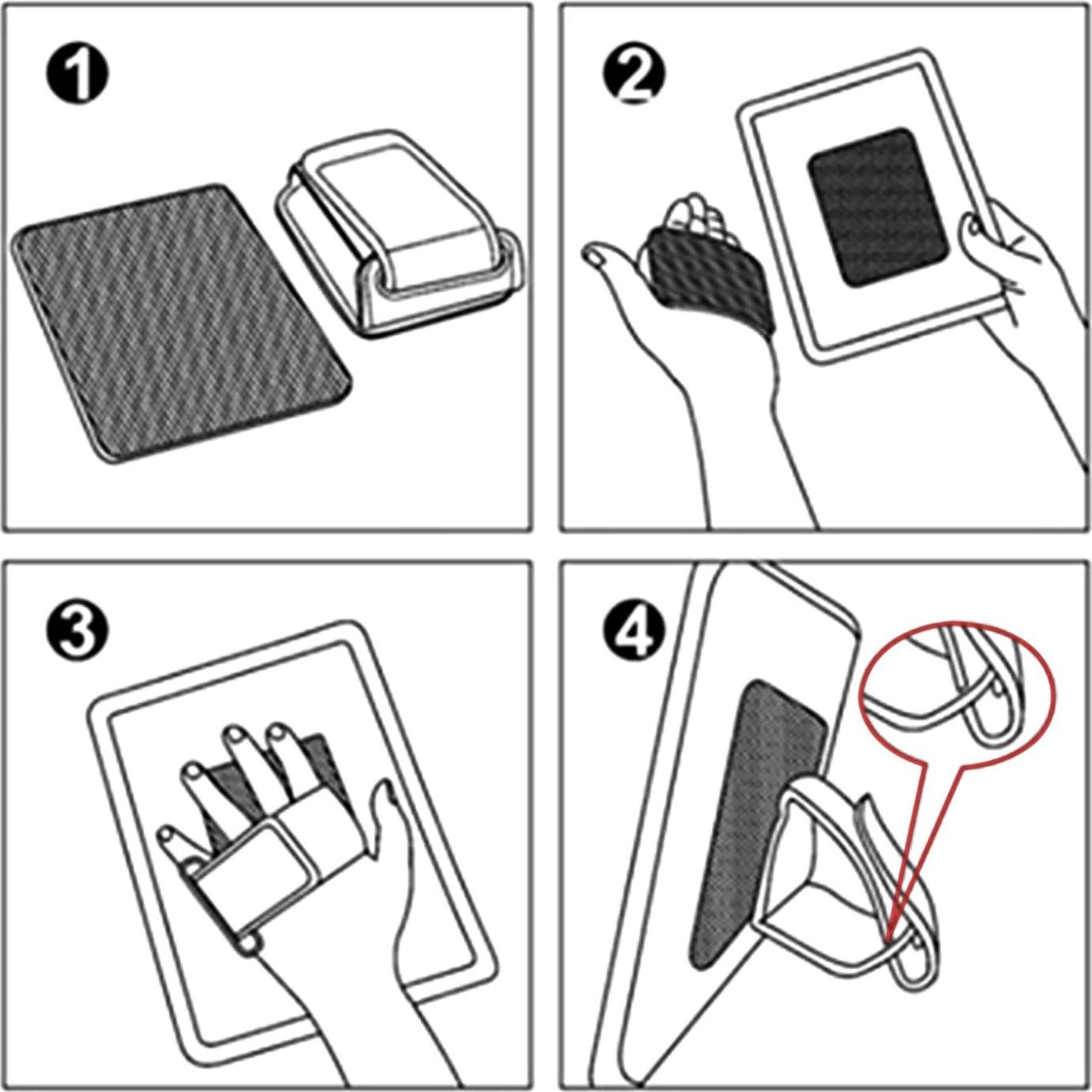 Soporte de Mano Fintie para Tablet 7-11" Negro