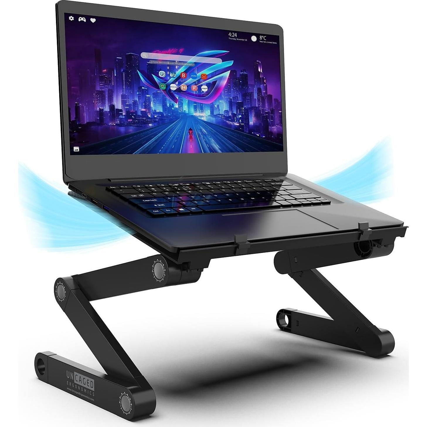 Soporte de Laptop Ajustable Uncaged Ergonomics - Negro