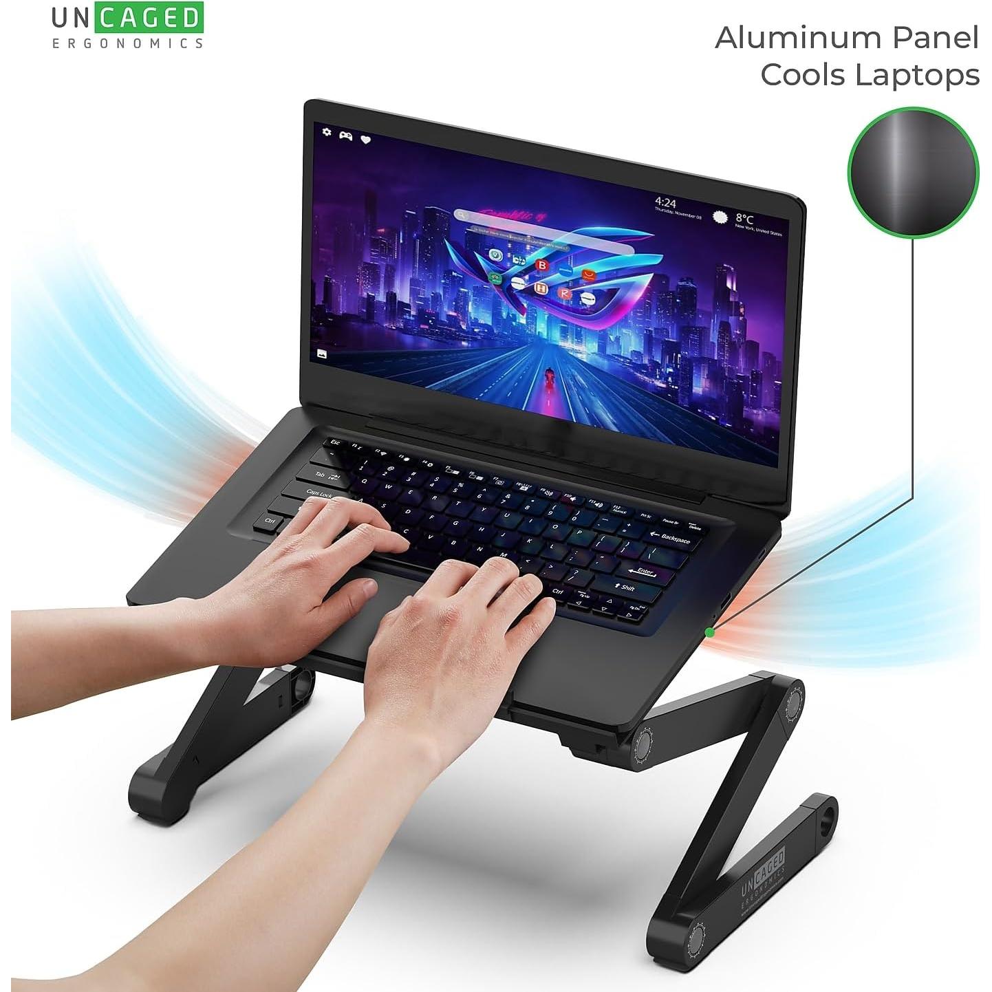 Soporte de Laptop Ajustable Uncaged Ergonomics - Negro