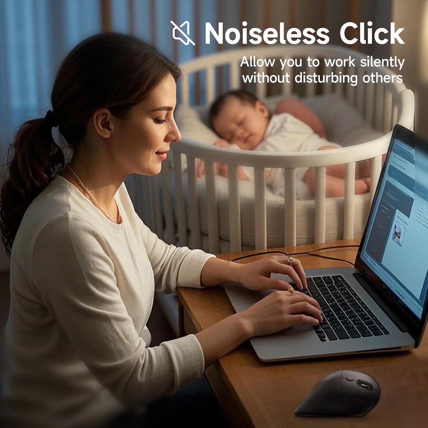 SANWA Ratón Vertical Ergonómico Inalámbrico + Teclado Numérico Bluetooth