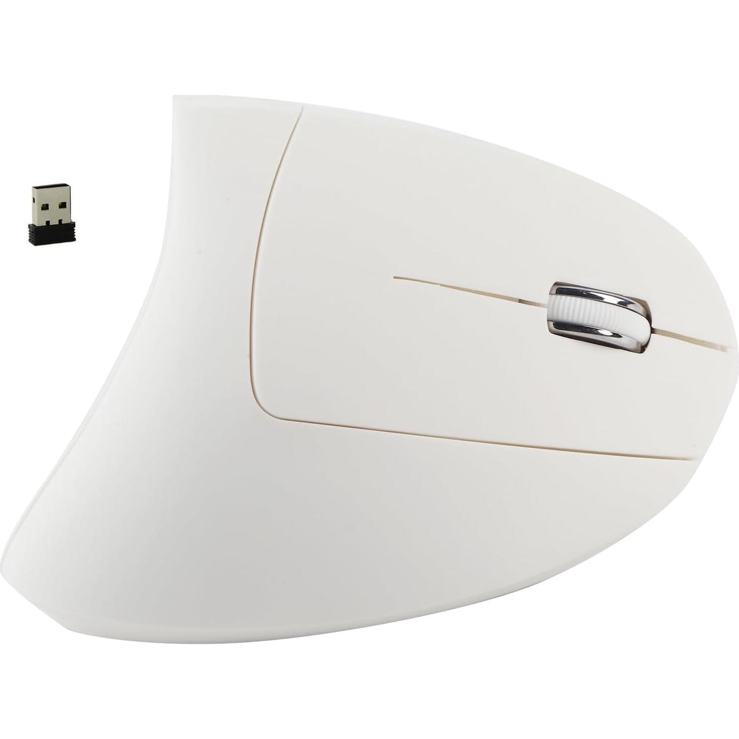 Ratón Vertical Ergonómico Goshyda 2.4GHz 800/1200/1600 DPI Blanco