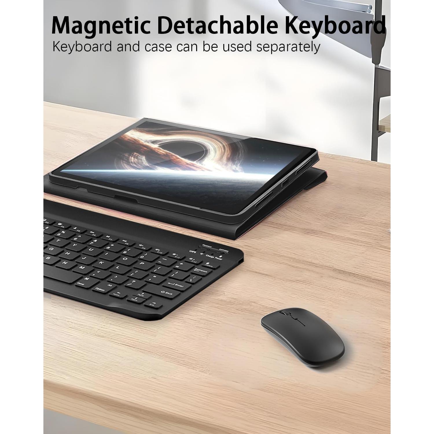 Funda de Teclado TUNKARMOR para iPad 9.7" 6ta/5ta Gen - Negro