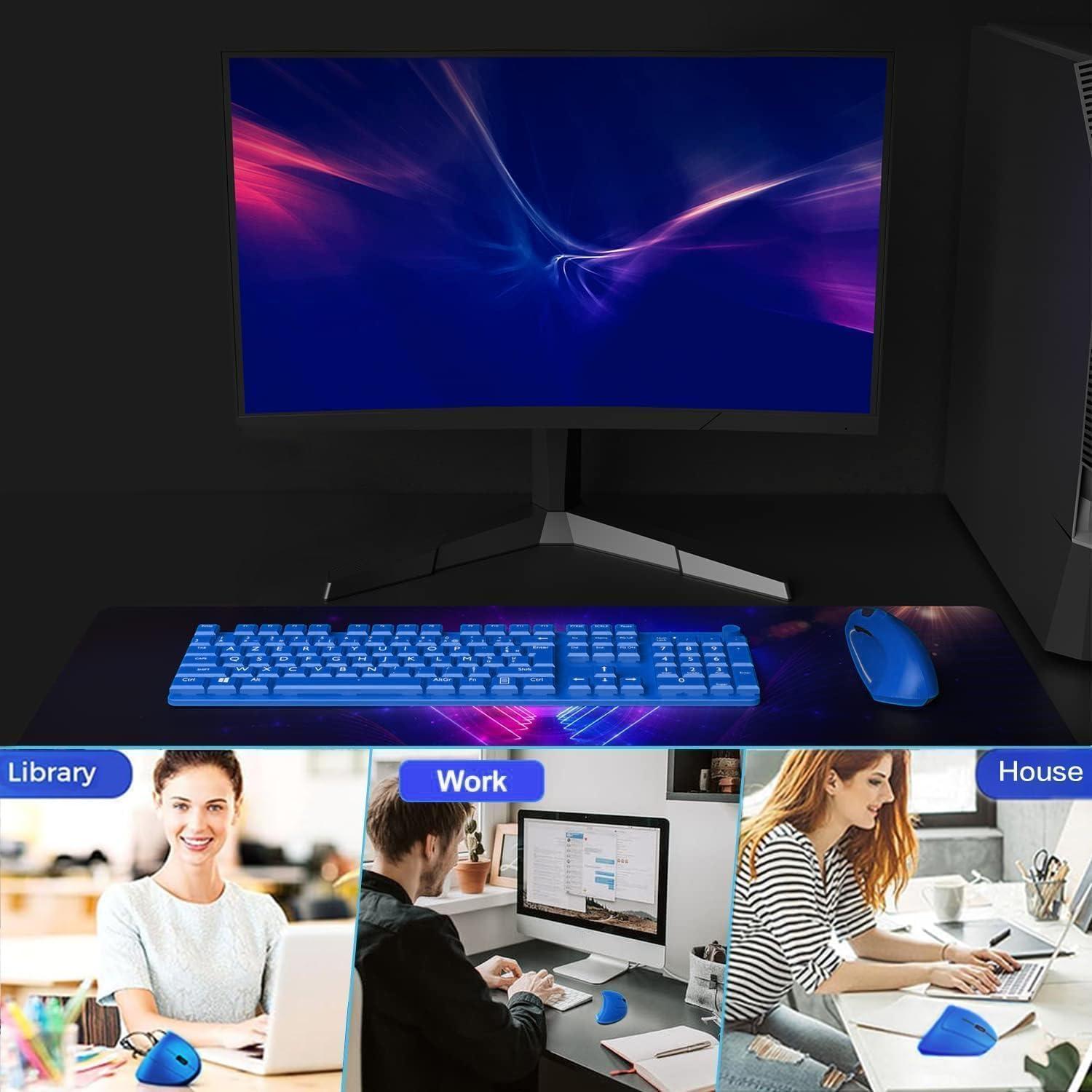 Ratón Ergonómico Inalámbrico BeWishes Vertical 800/1200/1600 DPI