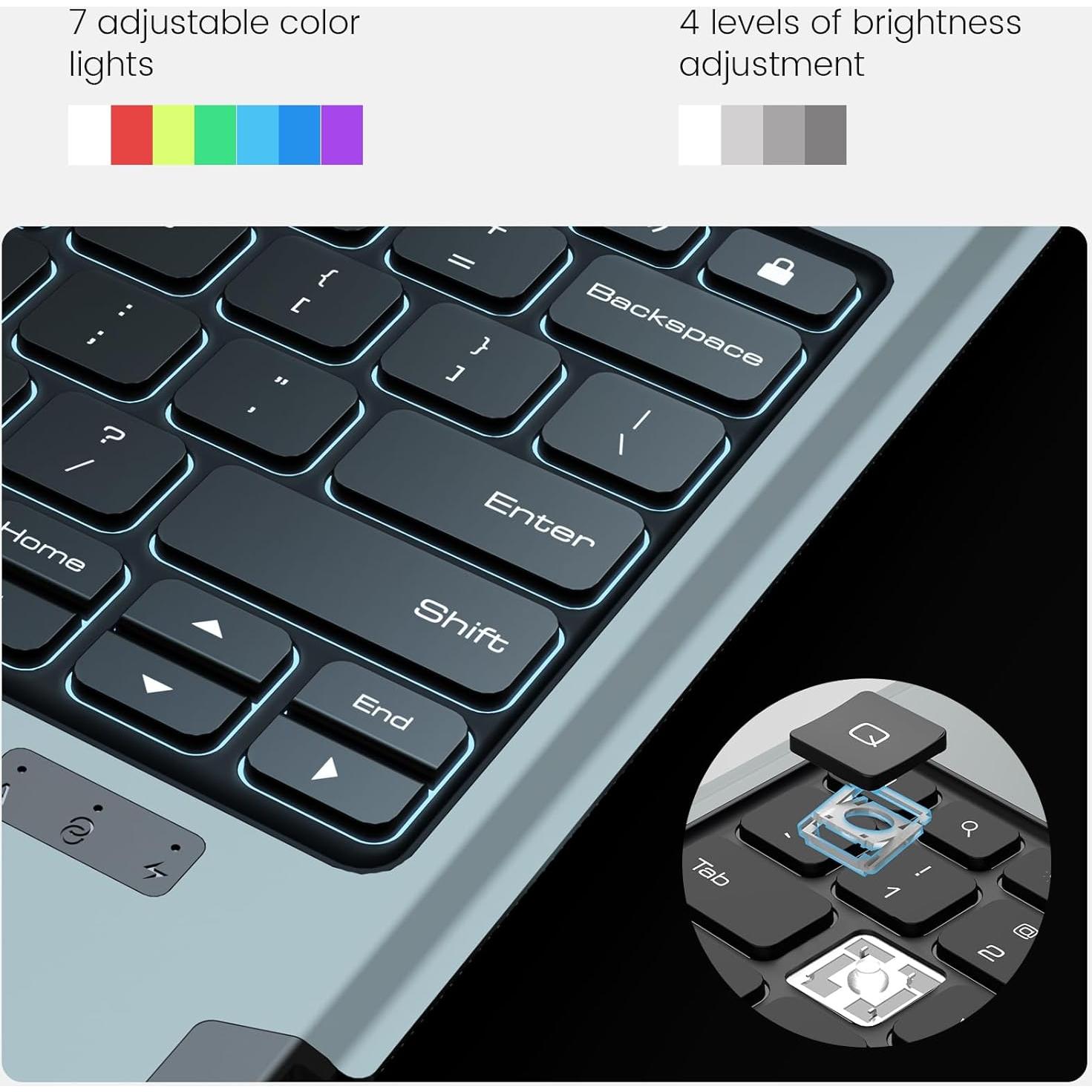 Funda de Teclado Retroiluminado Nillkin para iPad Air 13" y Pro 12.9"