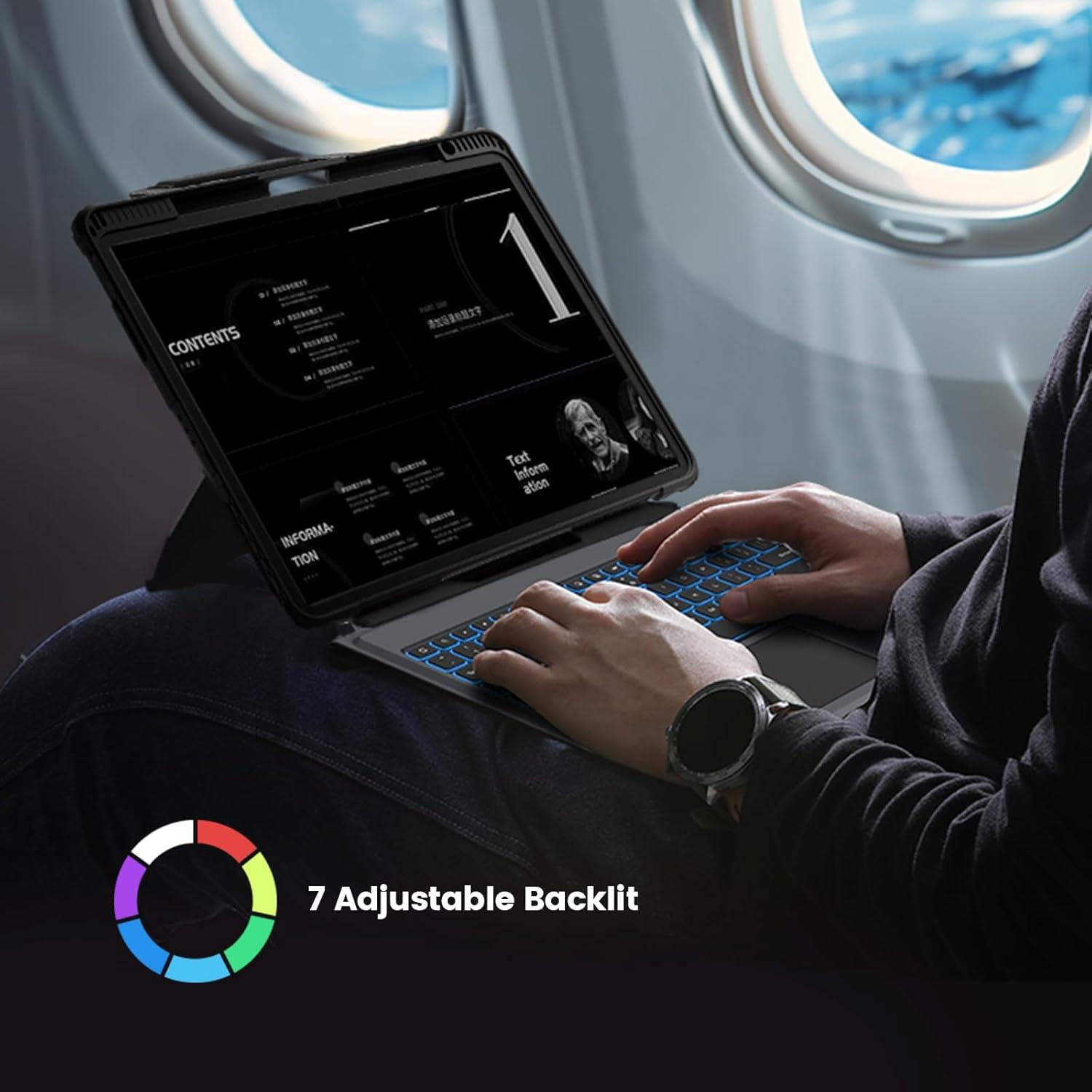 Funda de Teclado Retroiluminado Nillkin para iPad Air 13" y Pro 12.9"