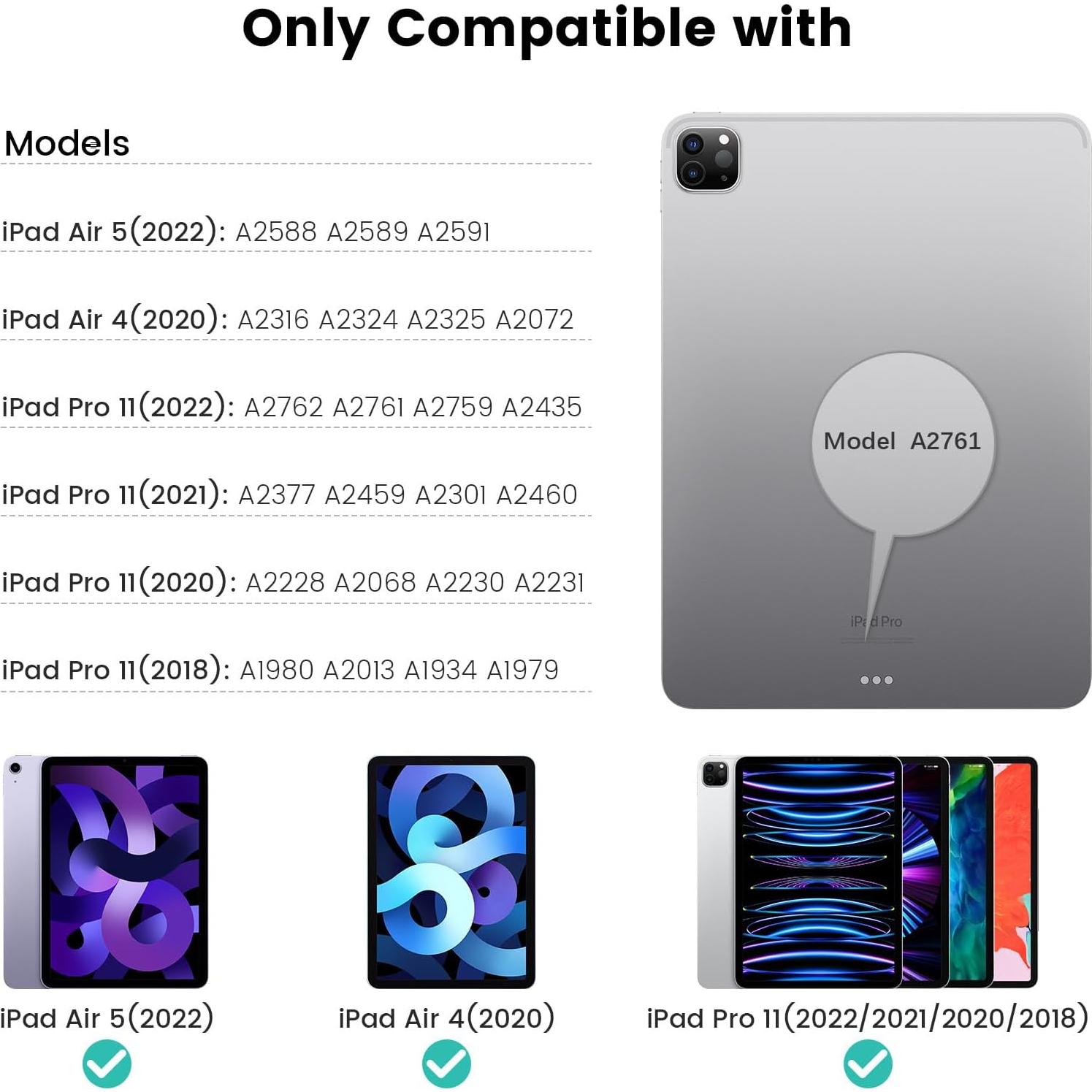 Funda de Teclado Retroiluminado Nillkin para iPad Air 13" y Pro 12.9"