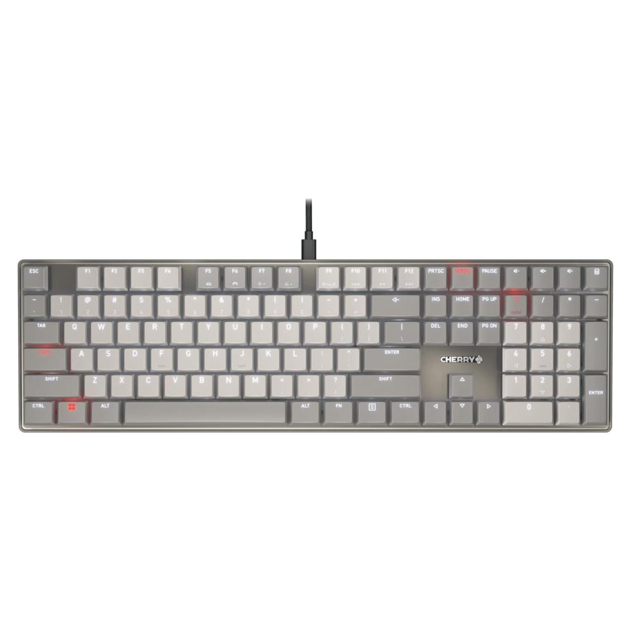 Teclado Mecánico Cherry KC 500 MX LP | Iluminación Blanca | Teclas PBT