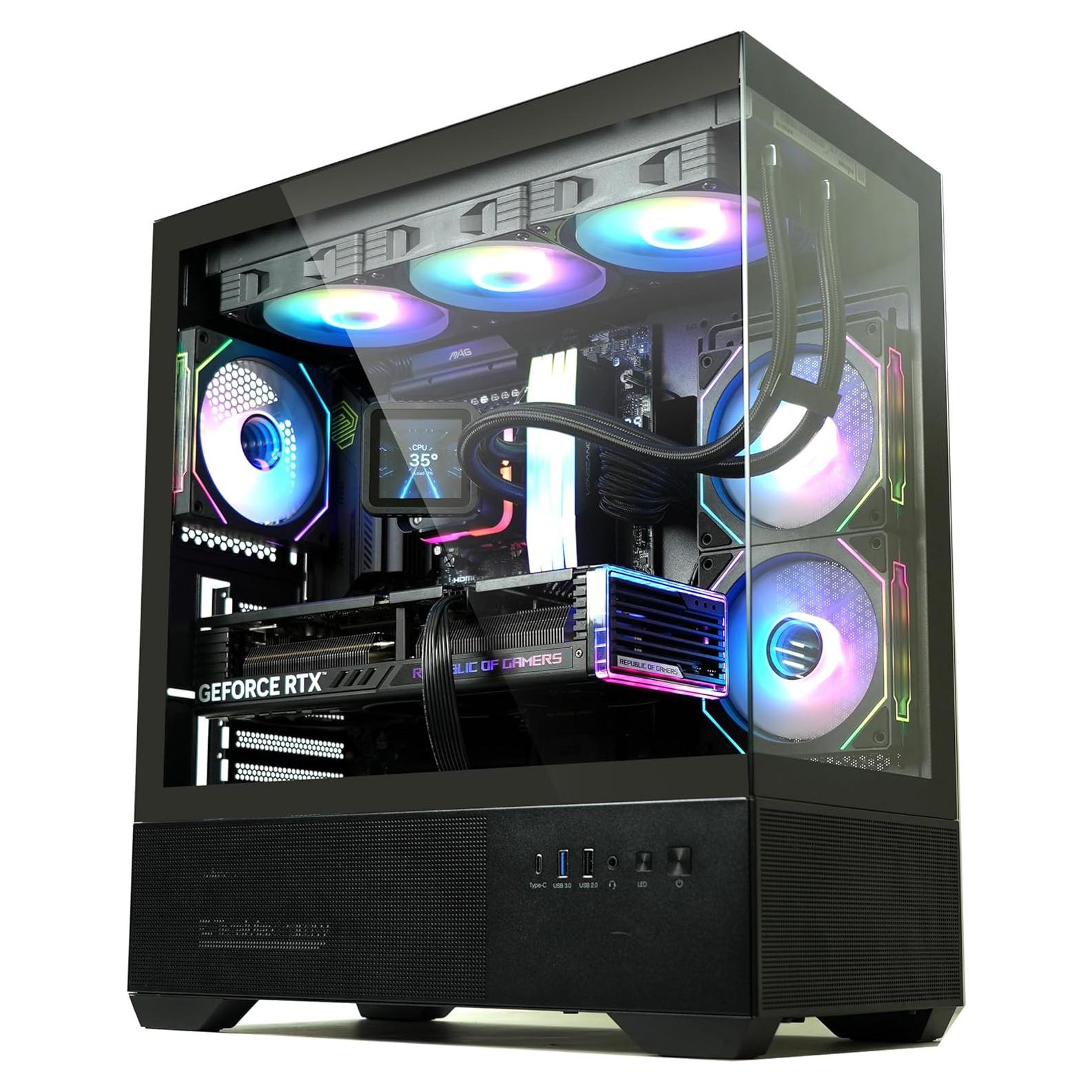 Caja de PC Zalman CHRONIX Mid-Tower ATX con 3 Ventiladores ARGB