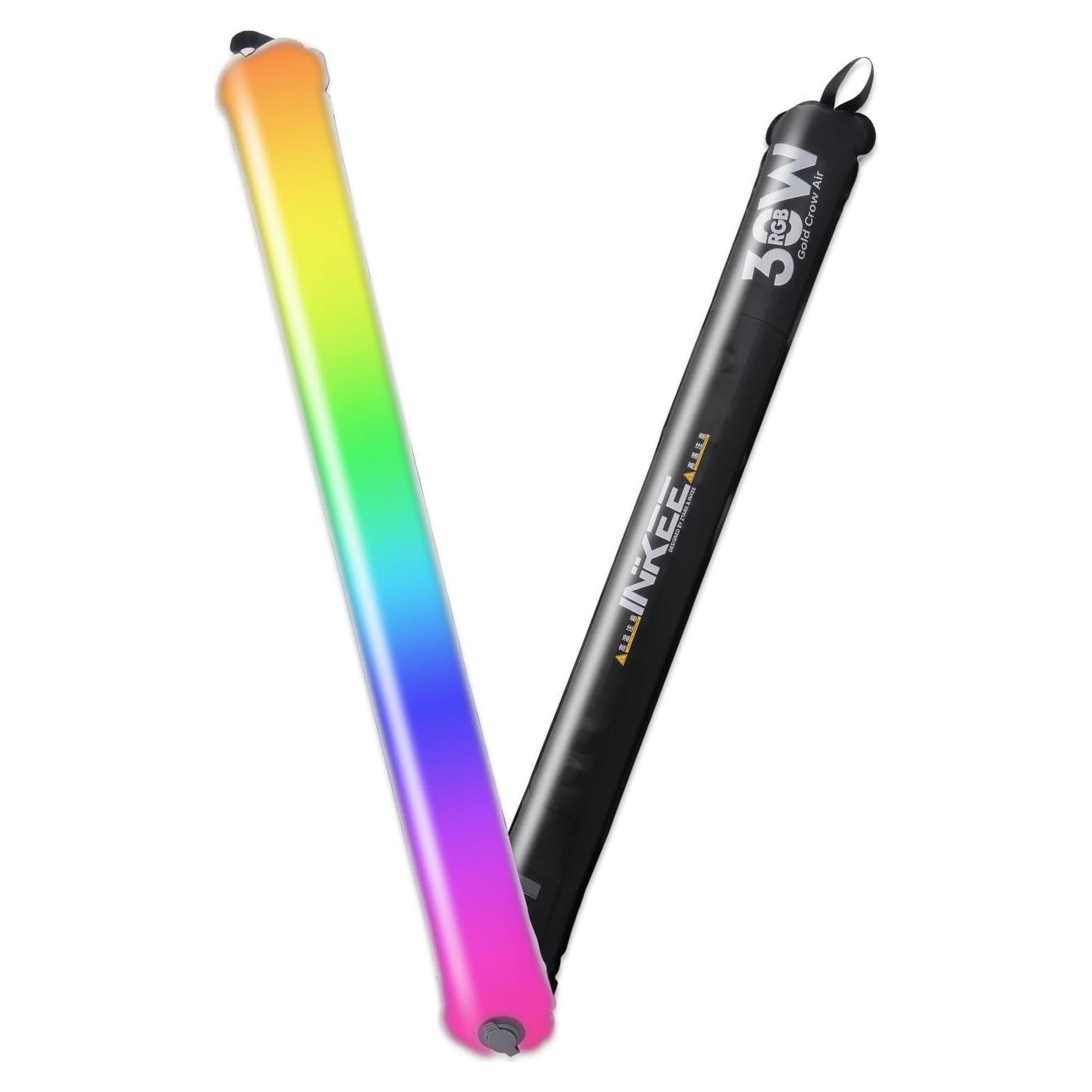 Tubo de Luz Inflable RGB INKEE GCA30C 90cm 30W LED Portátil