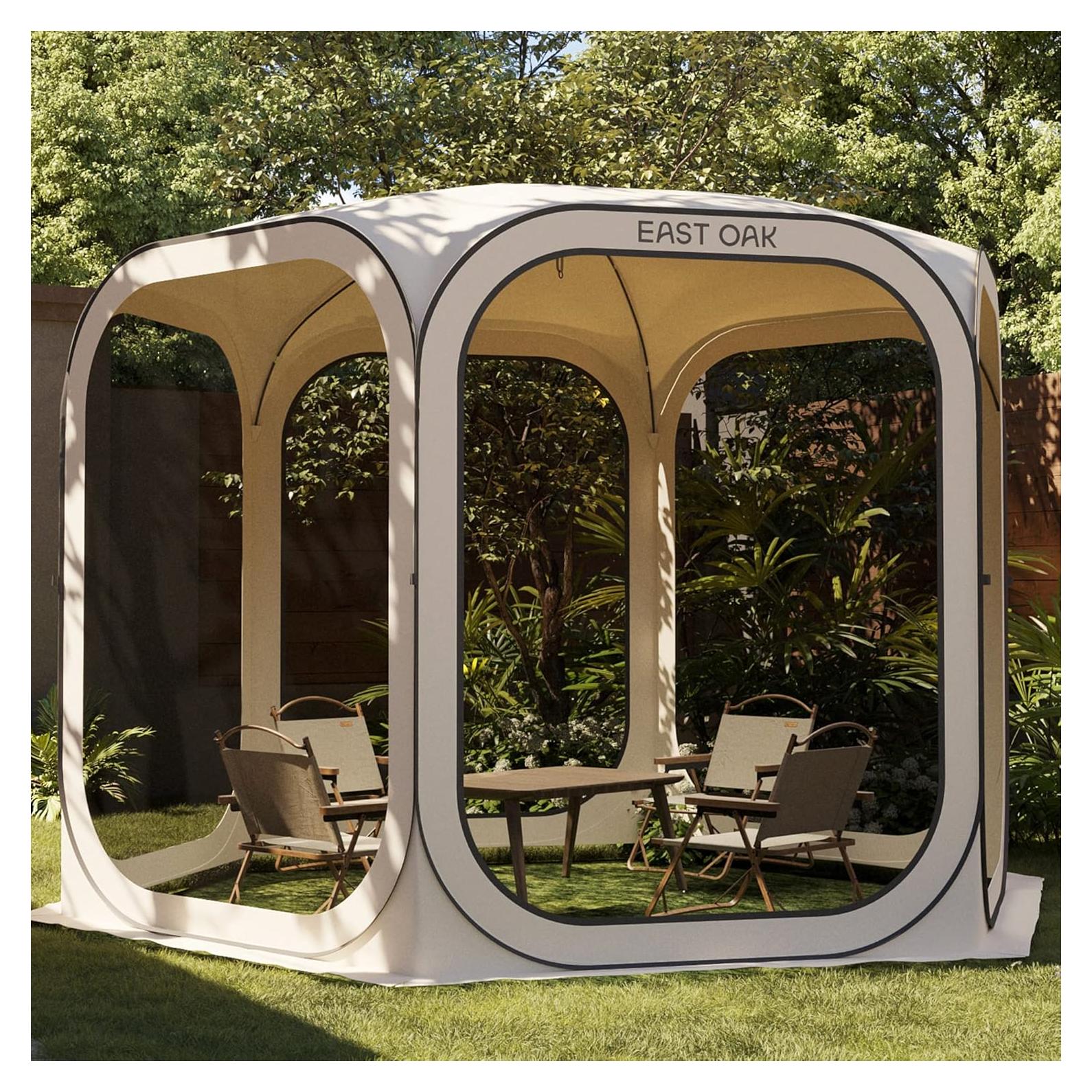 Carpa Pop-Up EAST OAK 3.05x3.05m Beige para Exterior