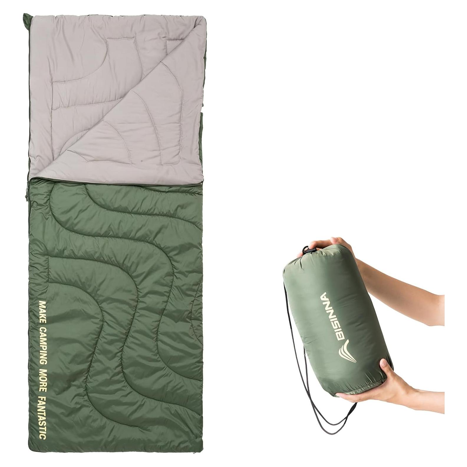 Saco de Dormir Ultraligero BISINNA SL095 190x75cm Verde