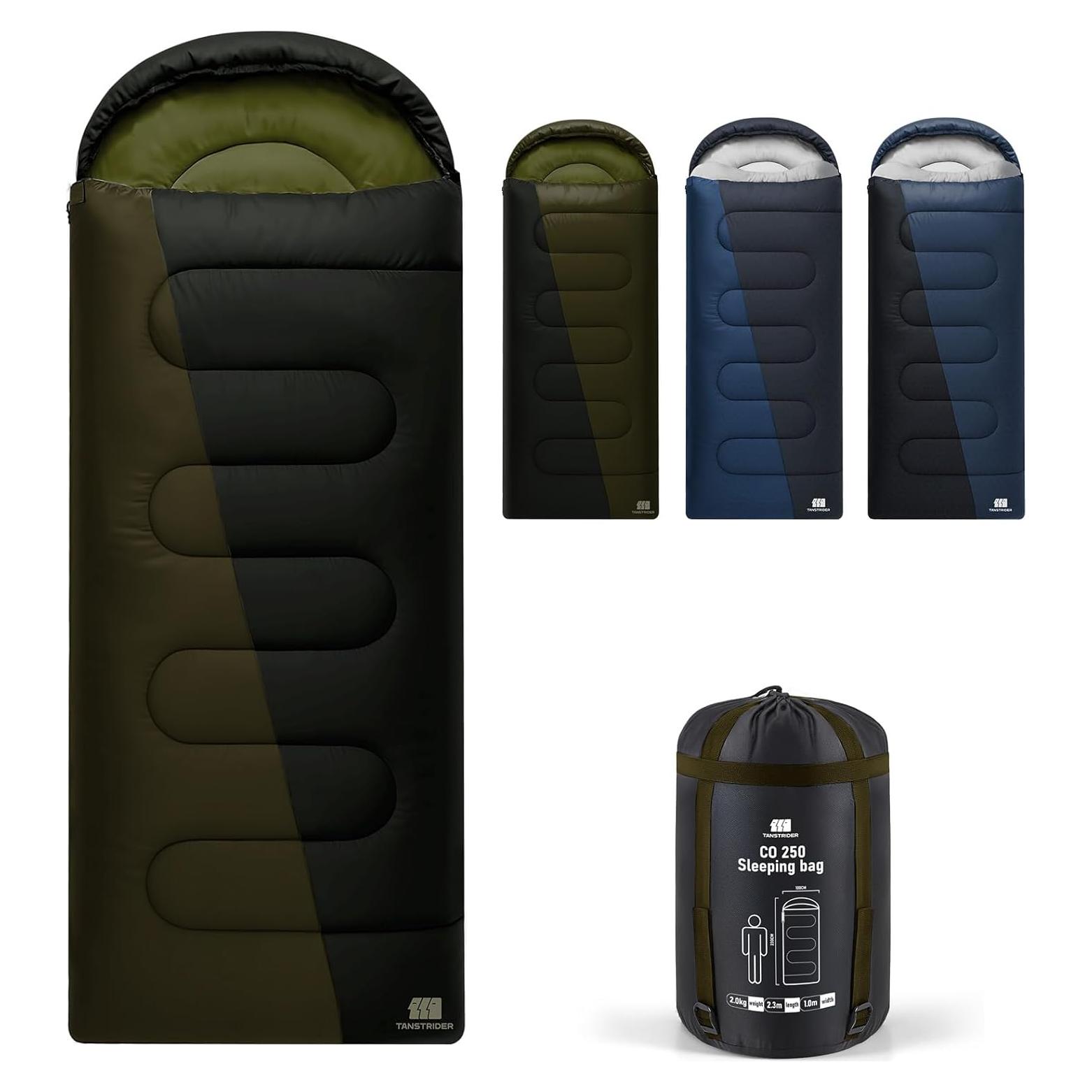 Saco de Dormir XXL TANSTRIDER 0°C Poliéster Camping