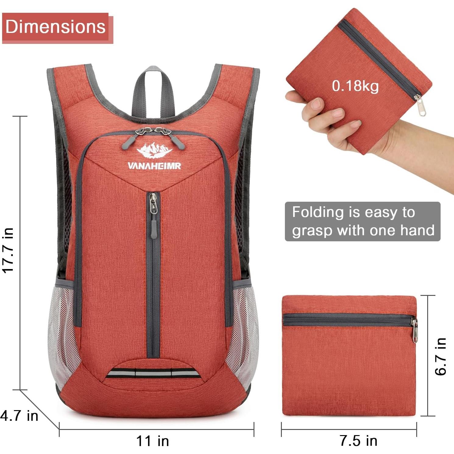 Mochila Plegable 15L Esup para Senderismo Impermeable