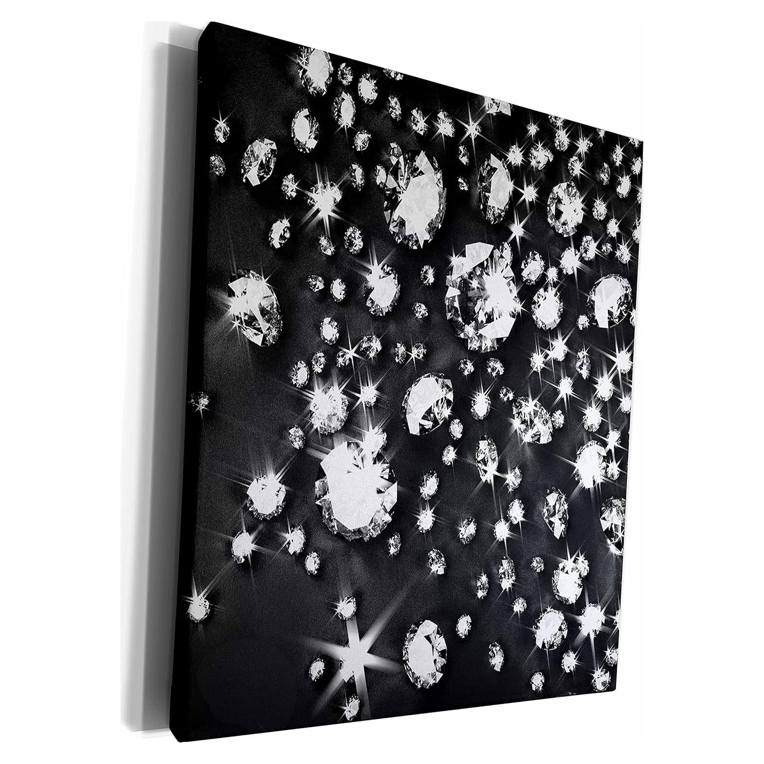 Envoltura de Lienzo 3dRose 50.8x40.6 cm Patrón Joyas