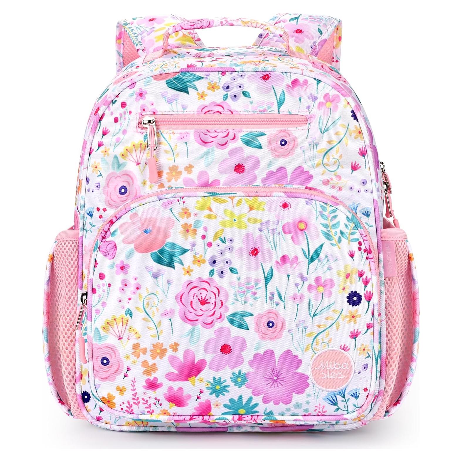 Mochila para Niñas Mibasies Rosa Floral 12L 38x29x12 cm