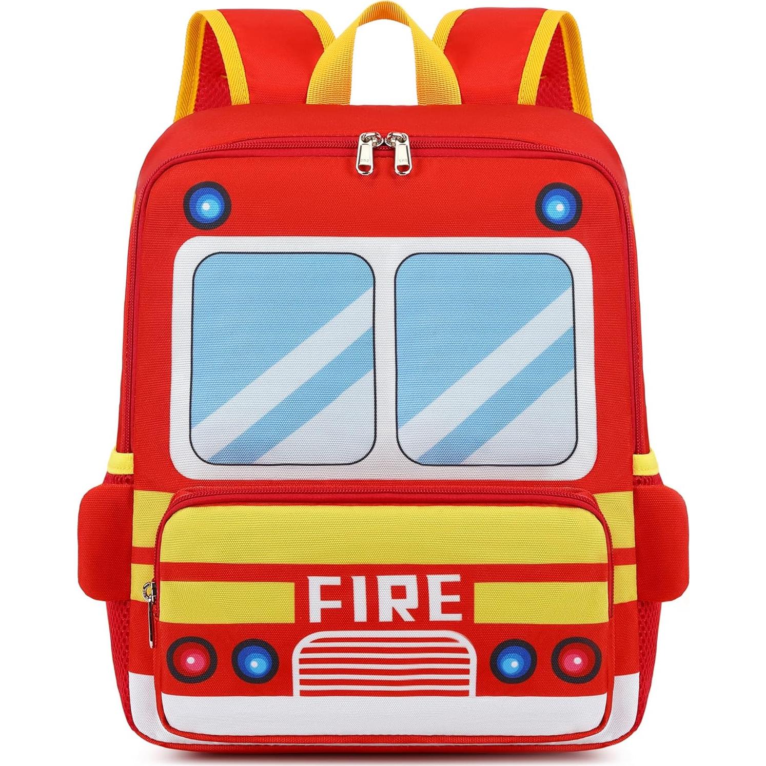 Mochila 3D Camión de Bomberos para Niños 3-6 Años 10L