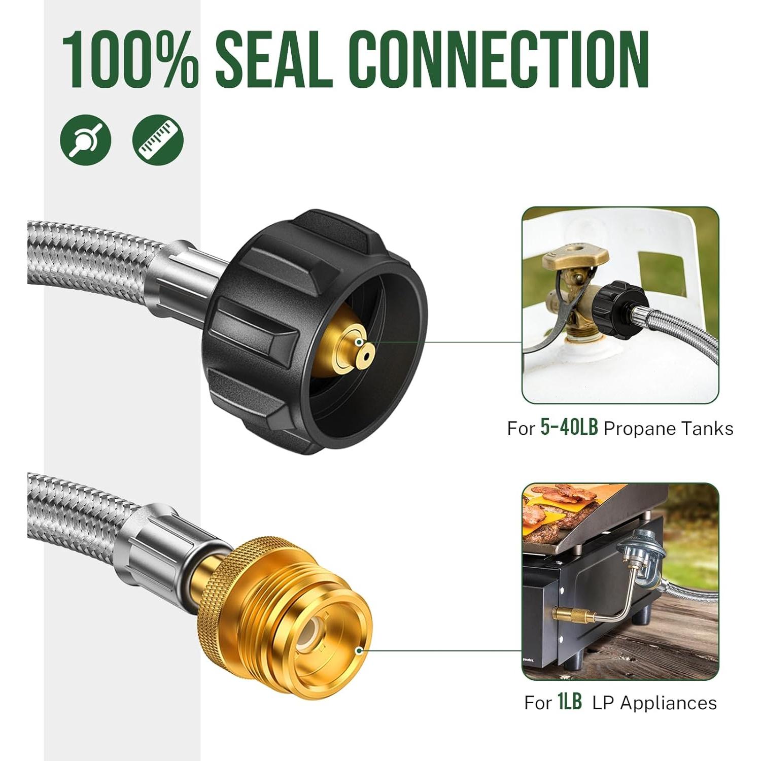 Adaptador Manguera Propano Alloxity 1,5 m para Tanques 9 kg