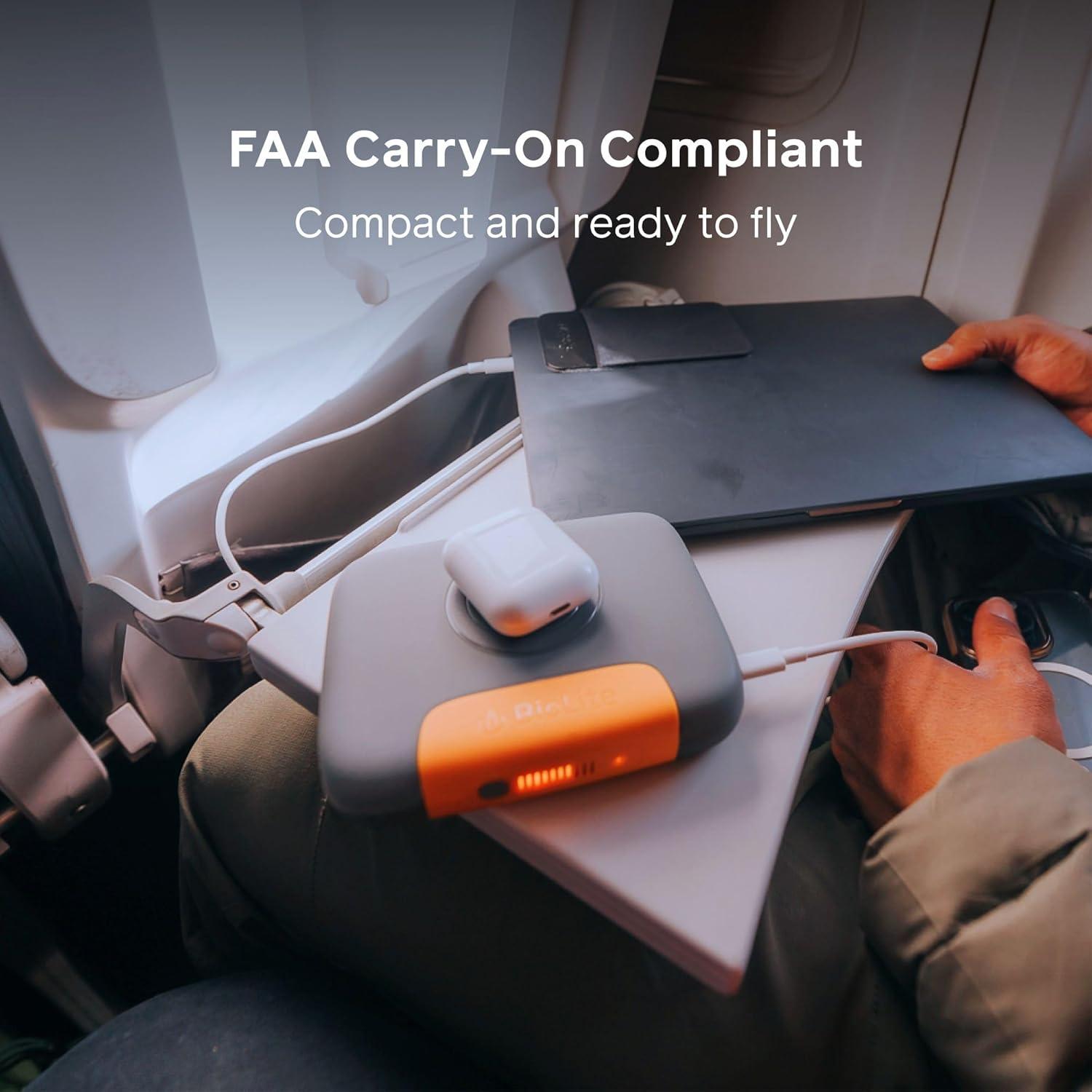 Banco de Energía Portátil BioLite Carga 100 Max 25000mAh 100W