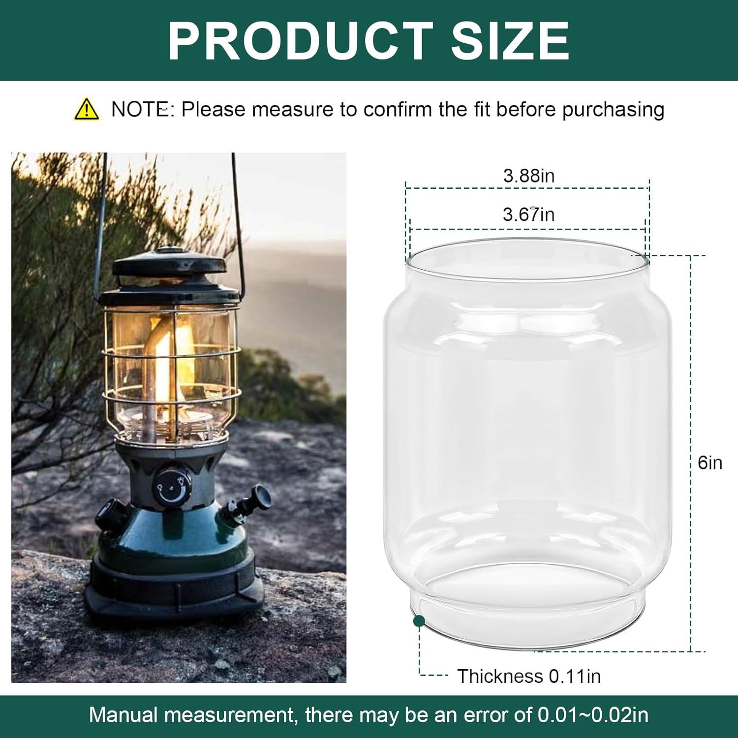 Reemplazo Globo Linterna Coleman Magluv 9.84cm Vidrio