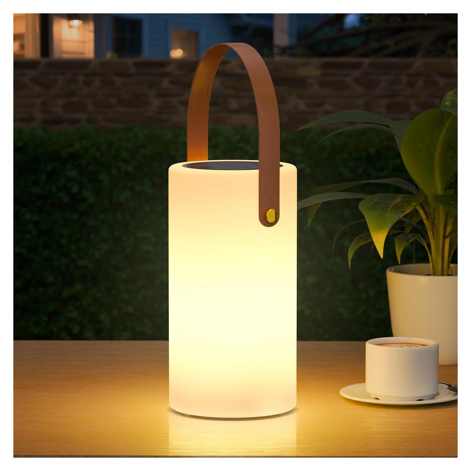 Lámpara de Mesa Solar NiceBuy 2 en 1 RGB IP44 Portátil