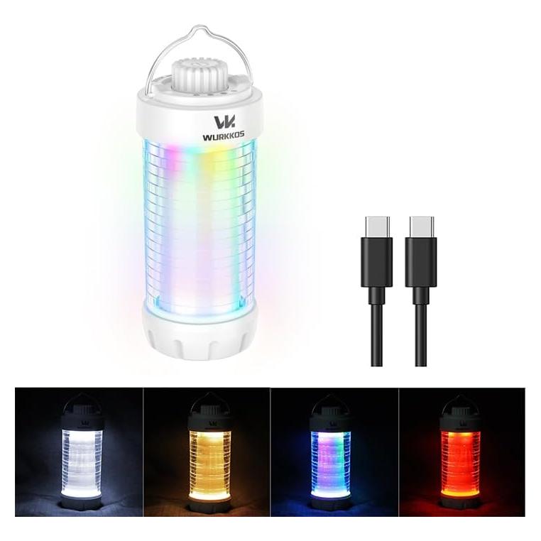 Linterna de Camping Wurkkos CL01 Recargable 550LM RGB Impermeable