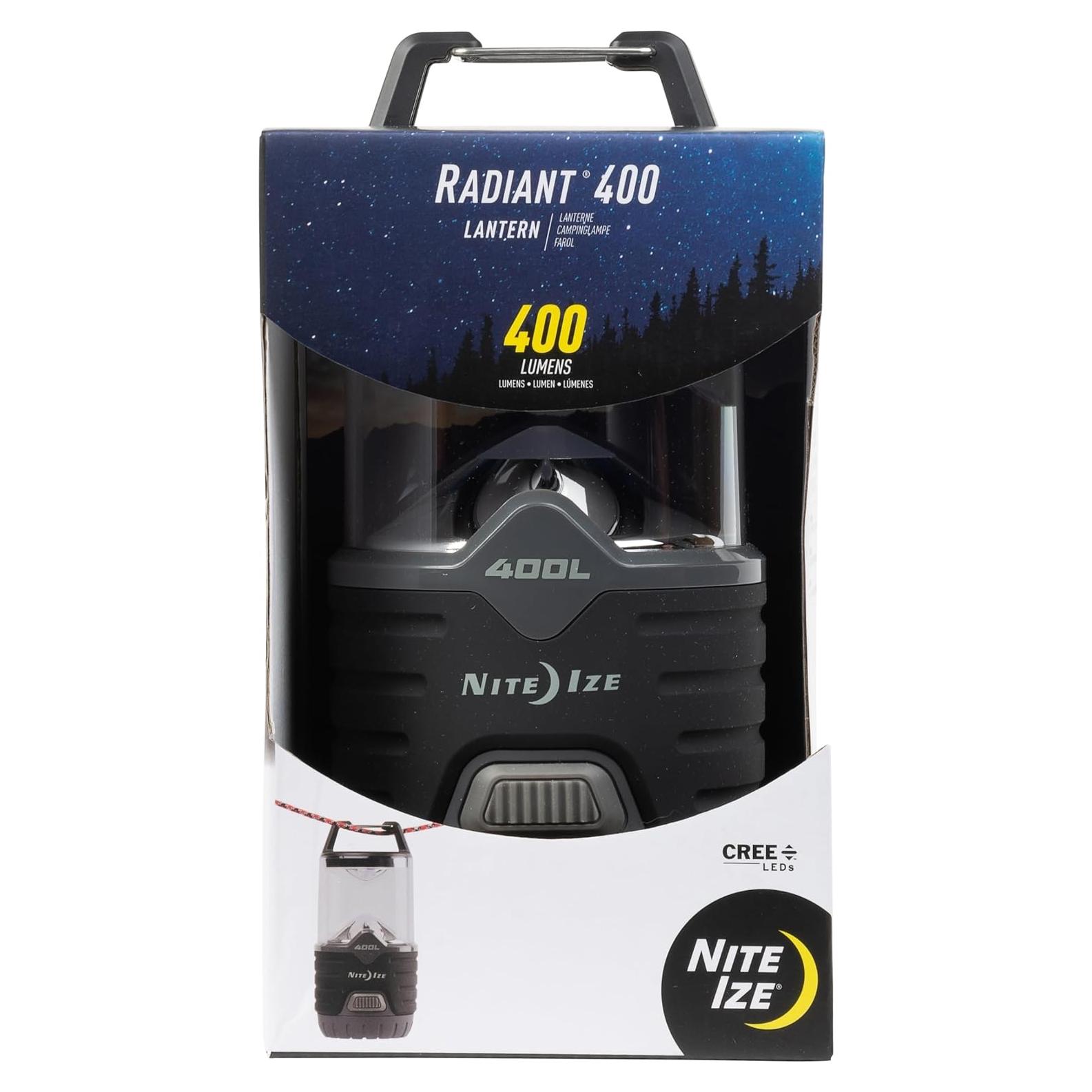 Linterna Nite Ize Radiant 400 Lúmenes para Camping - Negra