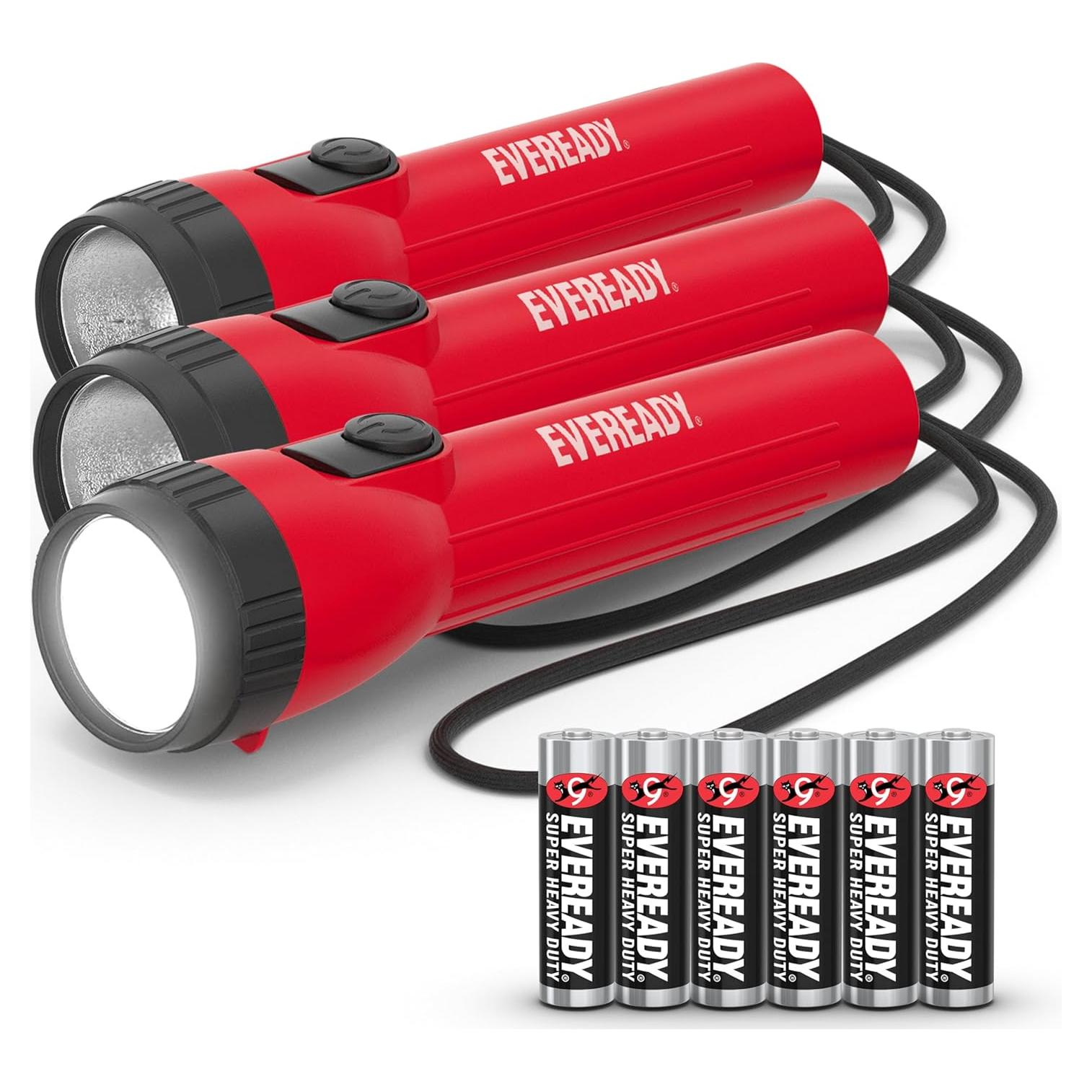 Linternas LED Eveready LC1L2A1 - Paquete de 3 con Pilas AA