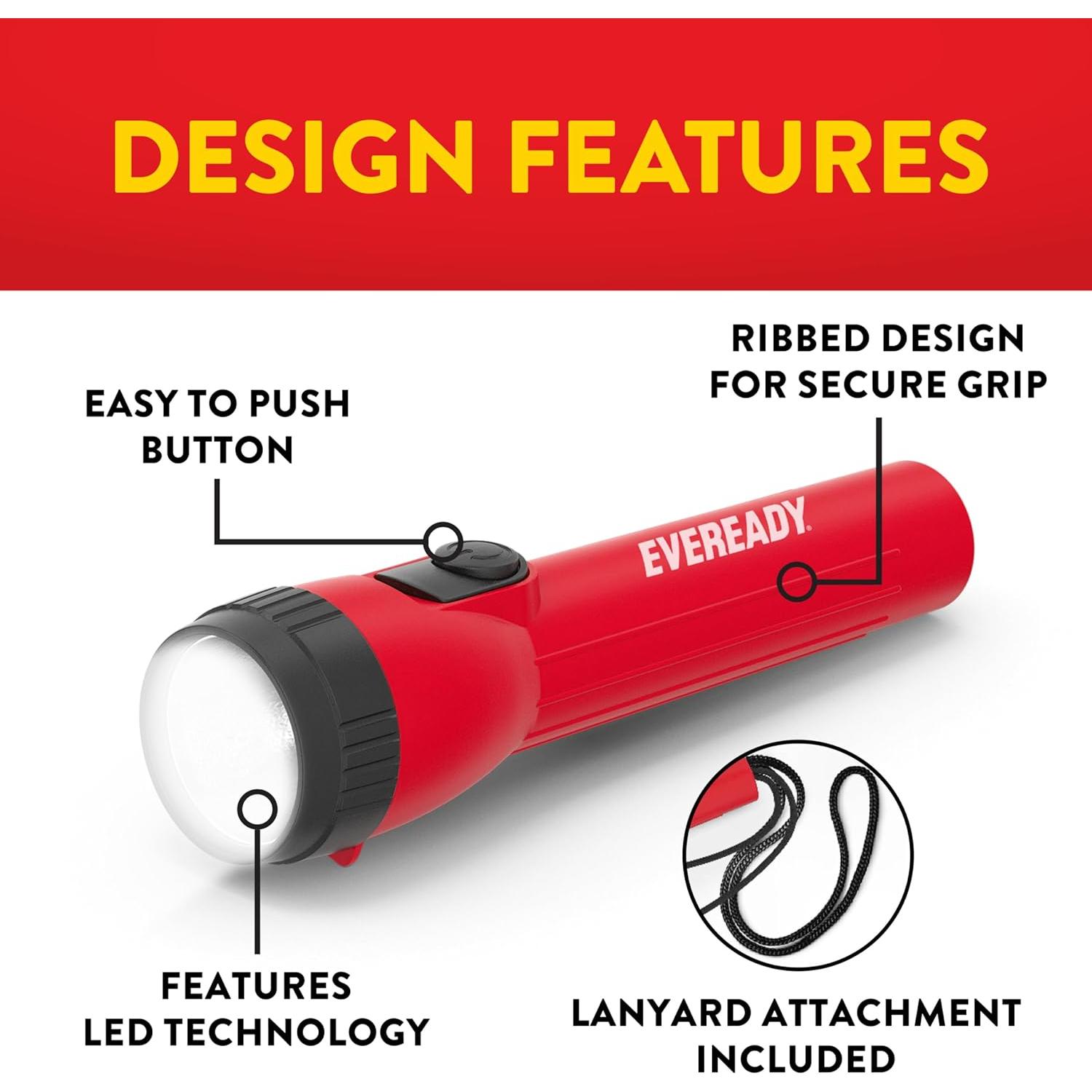 Linternas LED Eveready LC1L2A1 - Paquete de 3 con Pilas AA