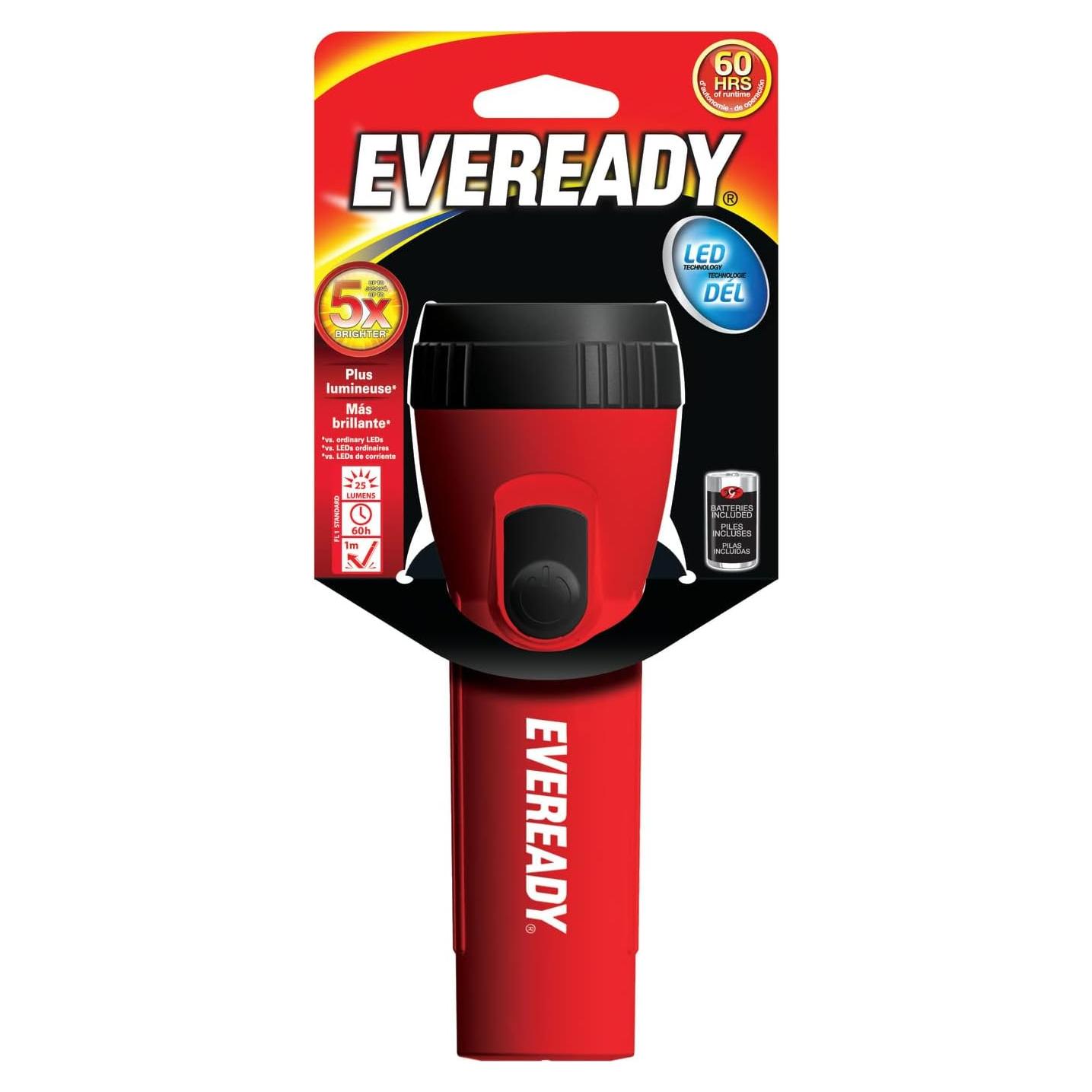 Linterna LED Eveready Económica 25 Lúmenes 60 Horas