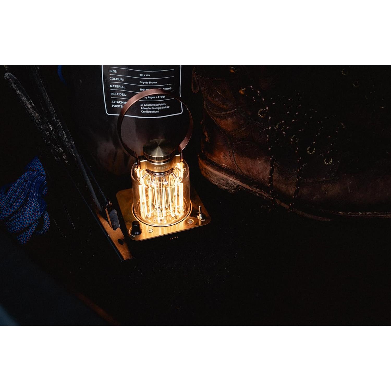 Linterna LED Barebones Torre Block - Brillo Ajustable y Recargable