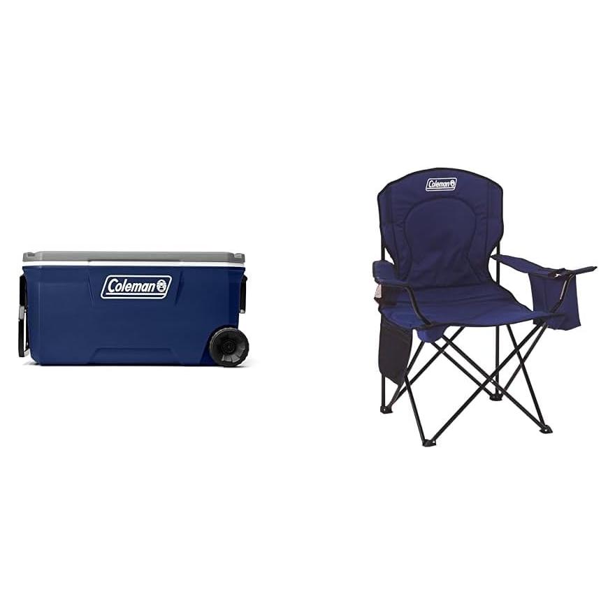 Cooler Coleman 94.6L Twilight con Silla Portátil y Enfriador