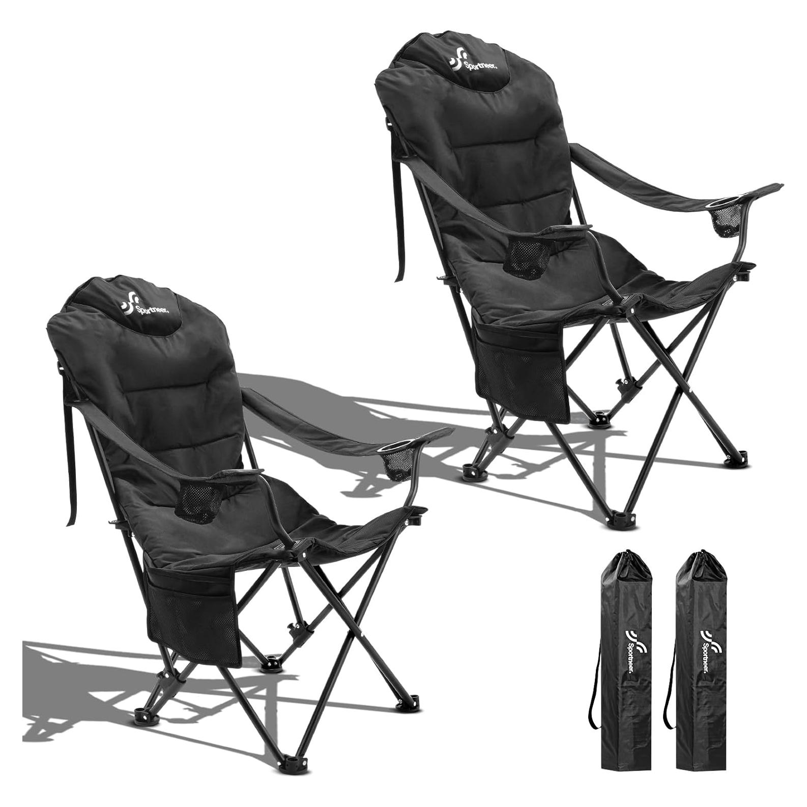 Silla de Camping Plegable Sportneer con Respaldo Ajustable